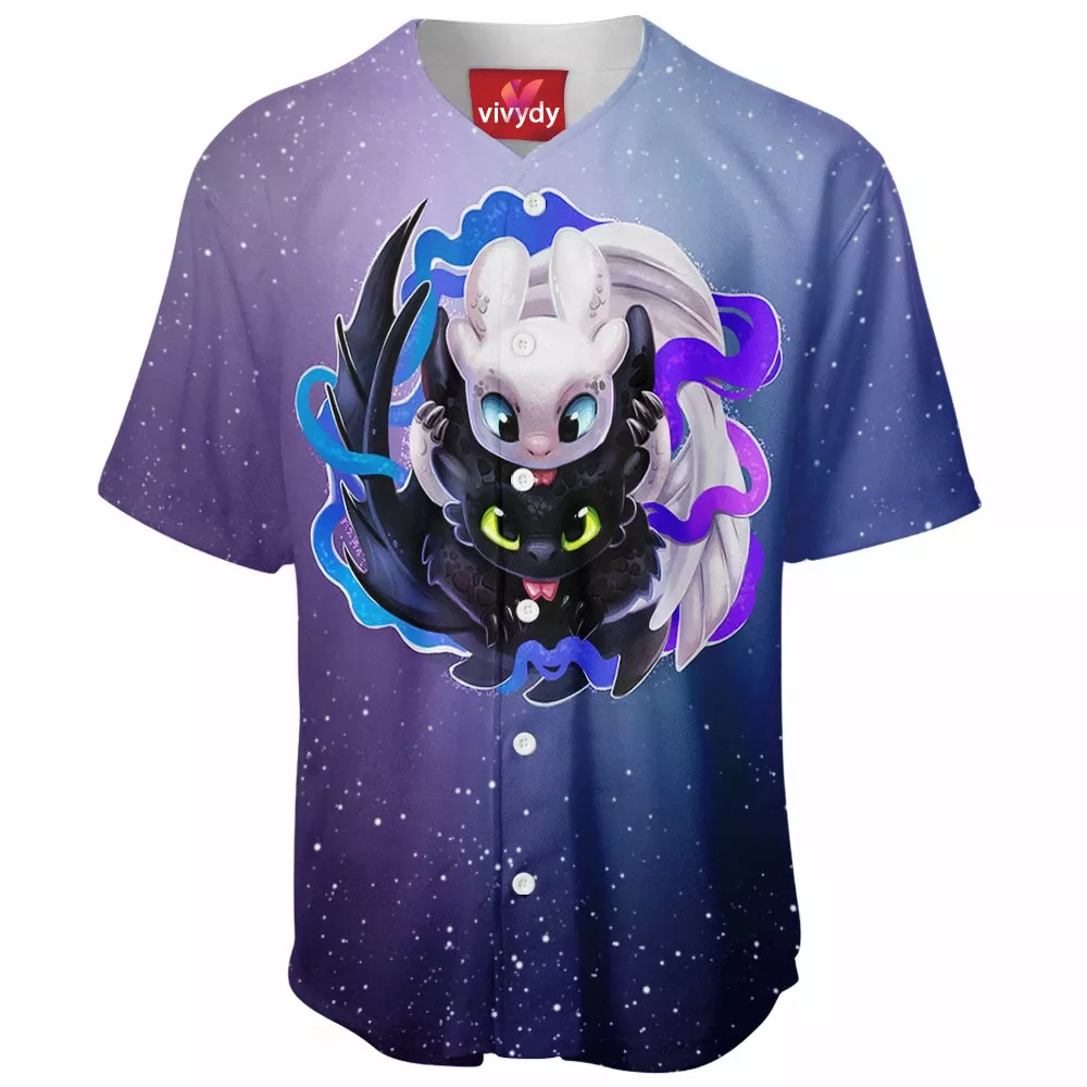 Night Light Fury Baseball Jersey