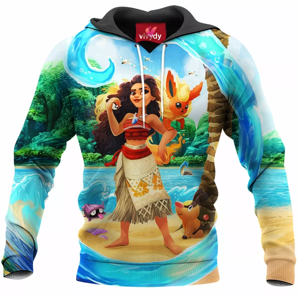 Moana And Flareon Hoodie