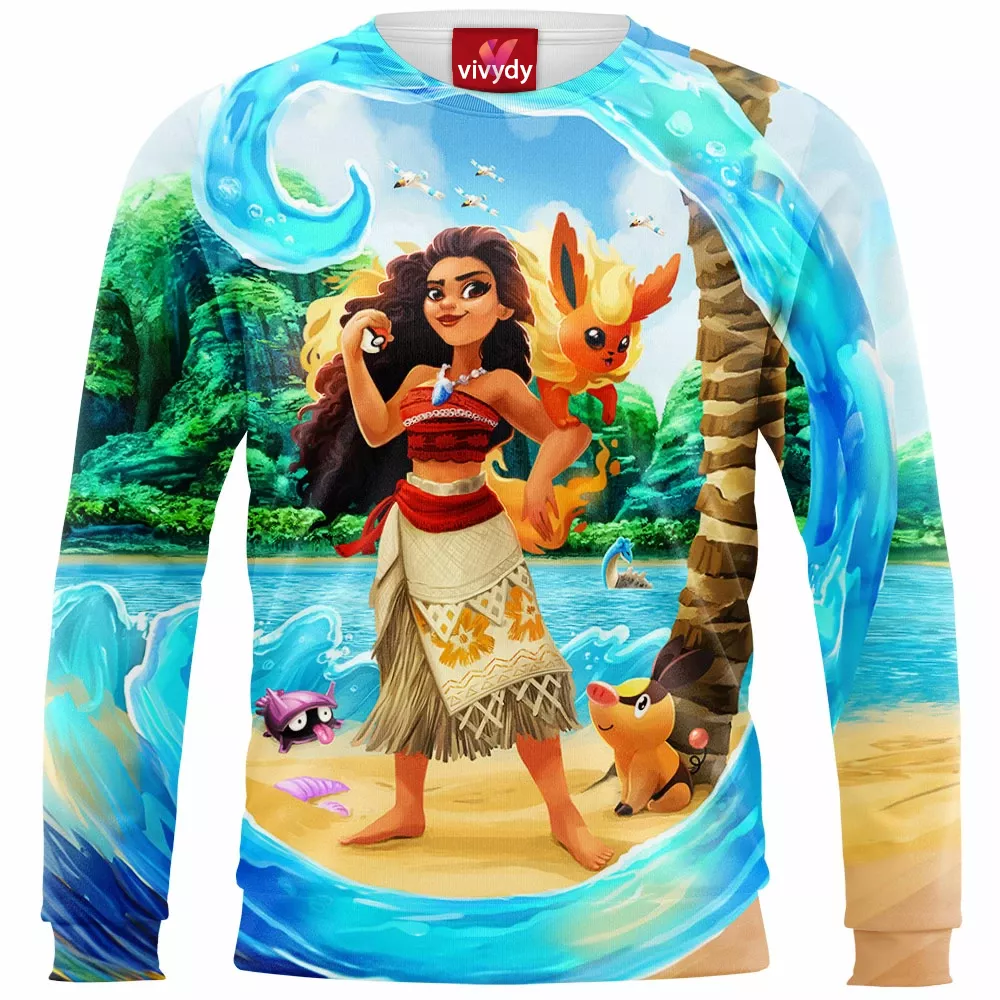 Moana And Flareon Sweatshirt