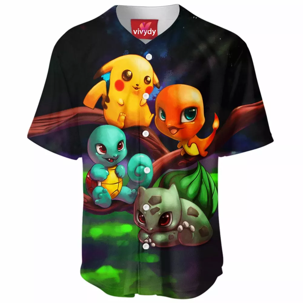 Gen 1 Pokemon Baseball Jersey