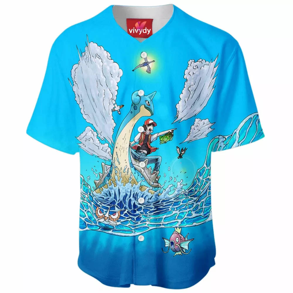 Water Pokemon Baseball Jersey