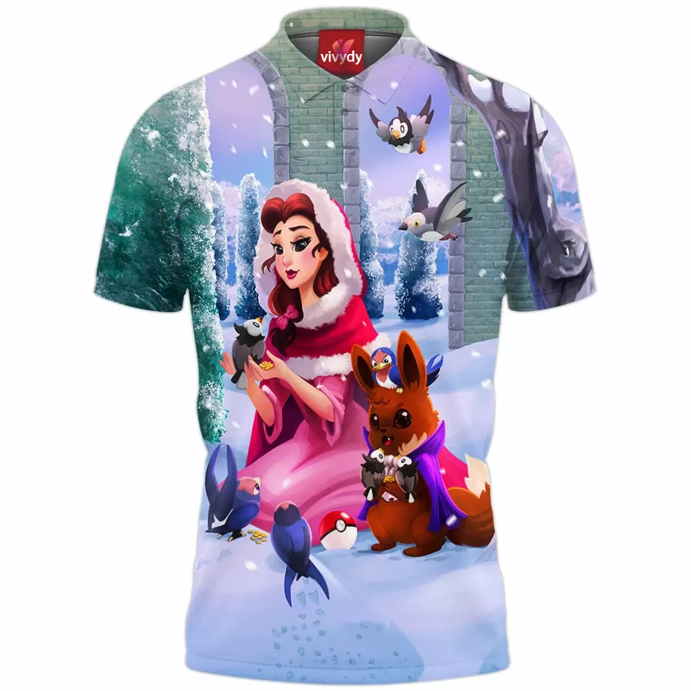 Belle And Eevee Polo Shirt