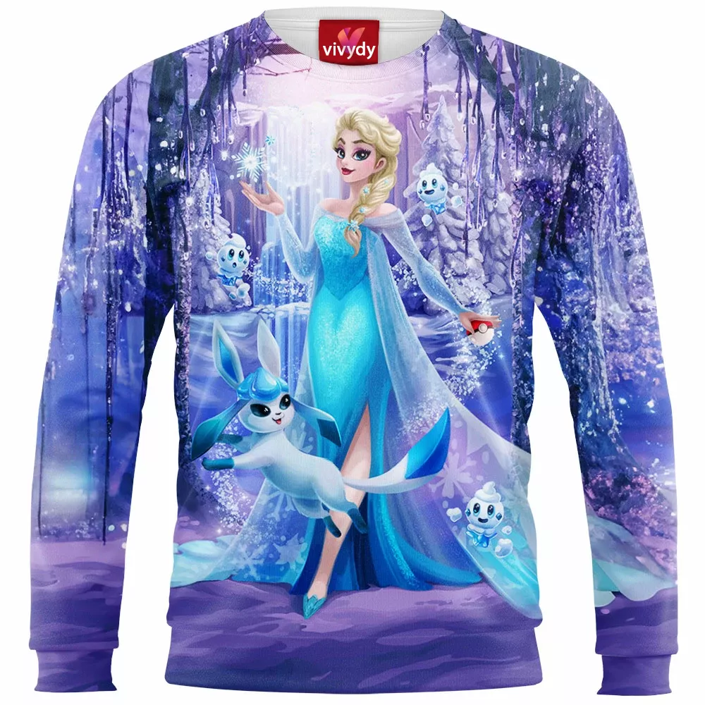 Elsa And Glaceon Sweatshirt