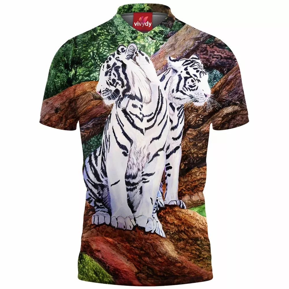 White Tiger Polo Shirt