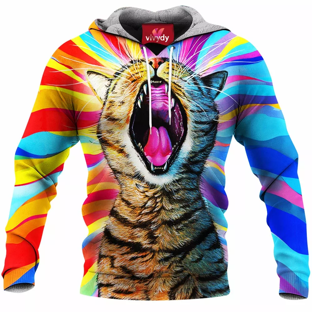 Yawn Cat Hoodie