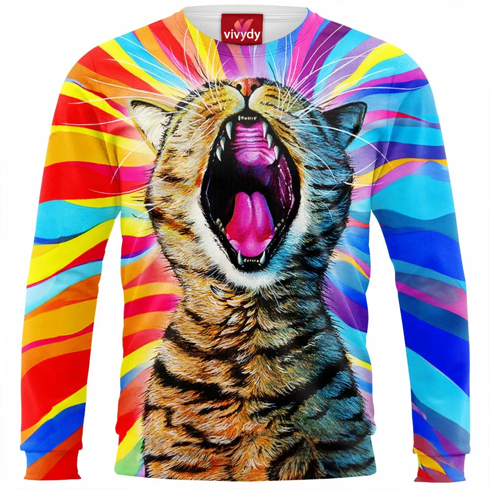 Yawn Cat Sweatshirt