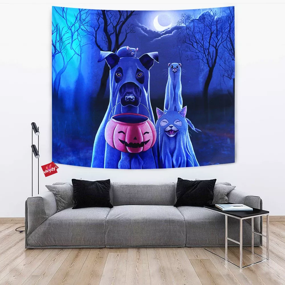 Trick Or Treat Tapestry