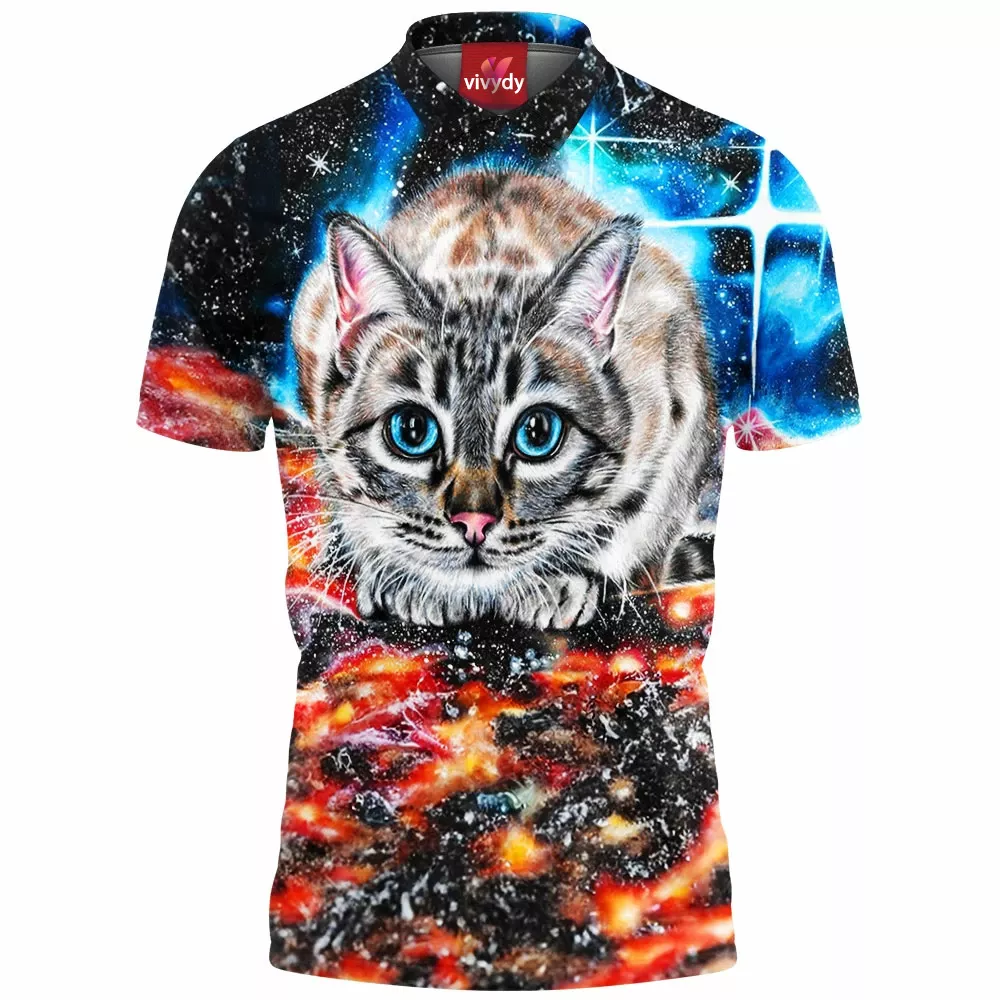 Space Cat Polo Shirt