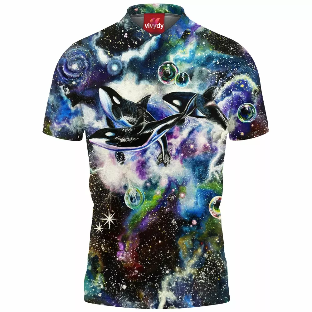 Galaxy Dolphins Polo Shirt