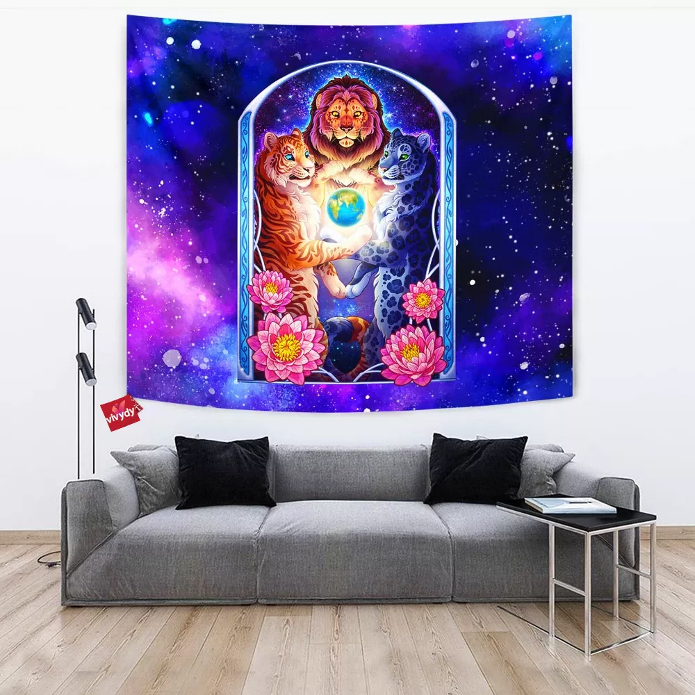 Eternal Big Cats Tapestry