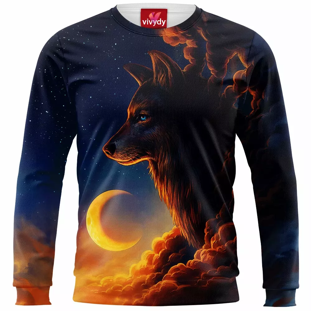 Night Guardian Wolf Sweatshirt