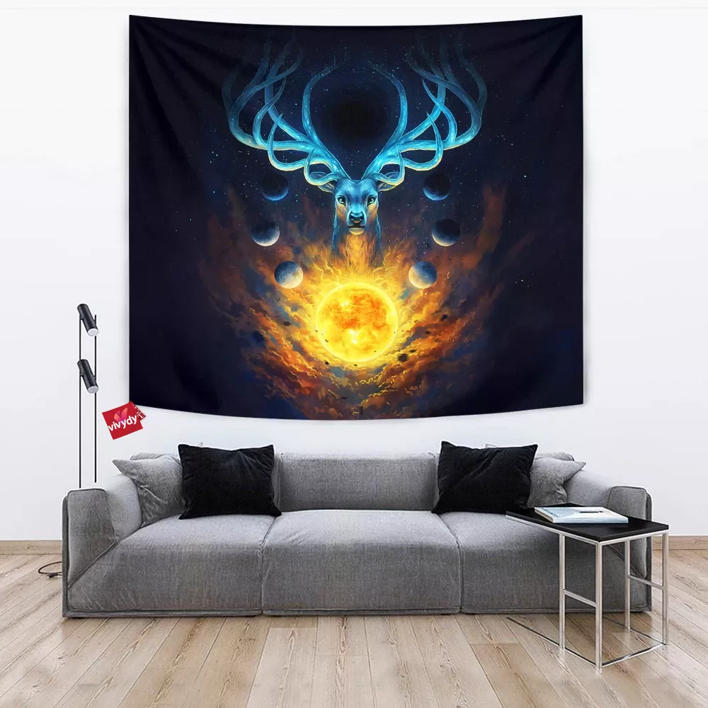 Galaxy Deer Tapestry