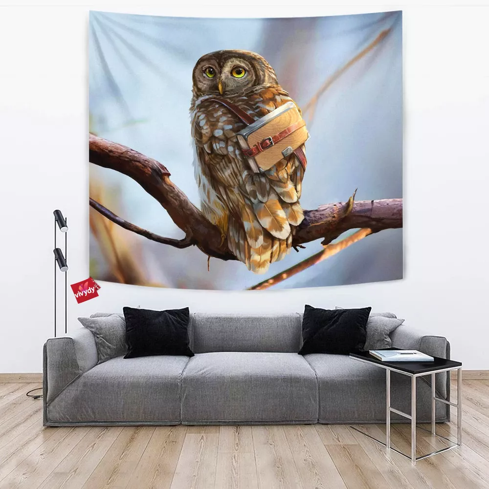 Forest Owl Tapestry