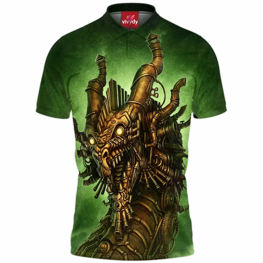 Steampunk Dragon Polo Shirt