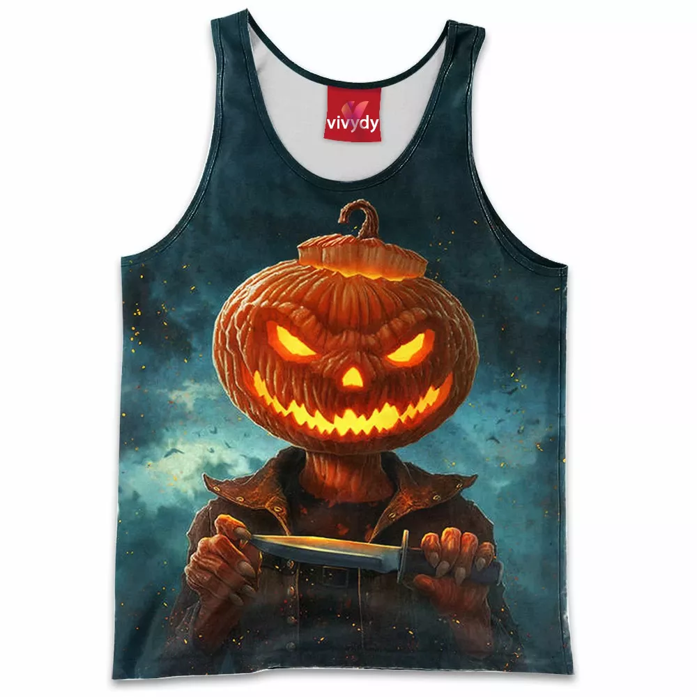 Pumpkin Head Tank Top