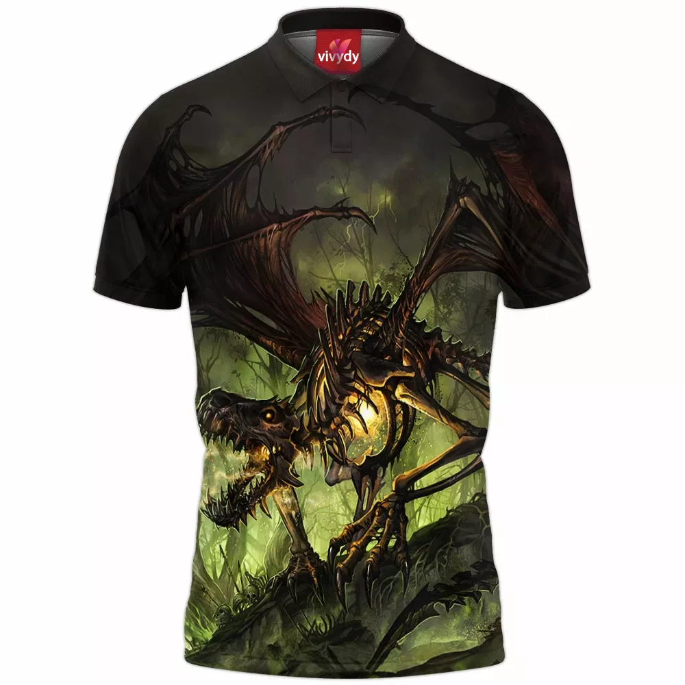 Bone Dragon Polo Shirt