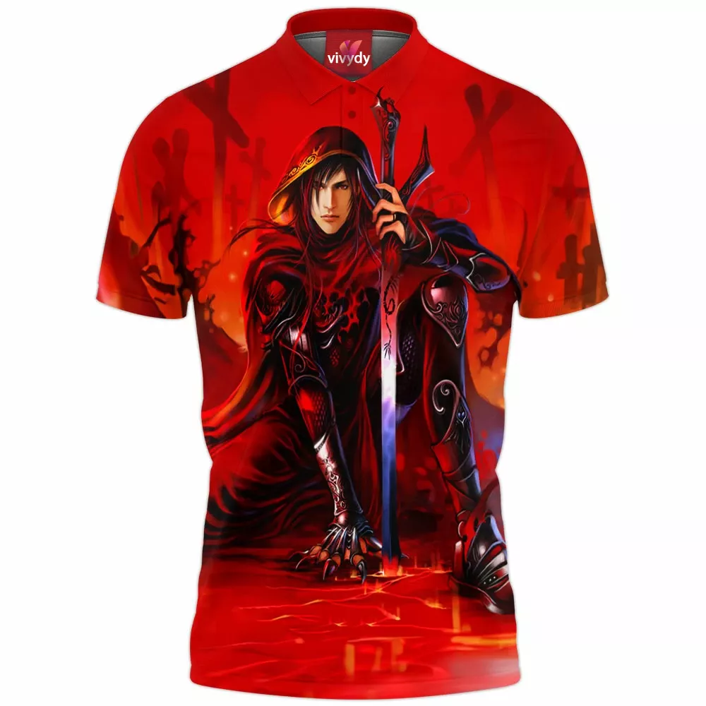 Red Dragon Knight Polo Shirt