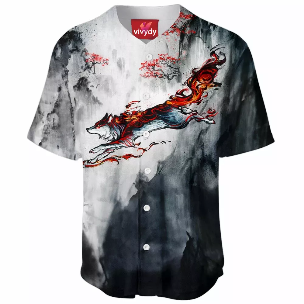 Fire Wolf Baseball Jersey