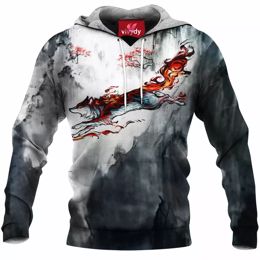 Fire Wolf Hoodie