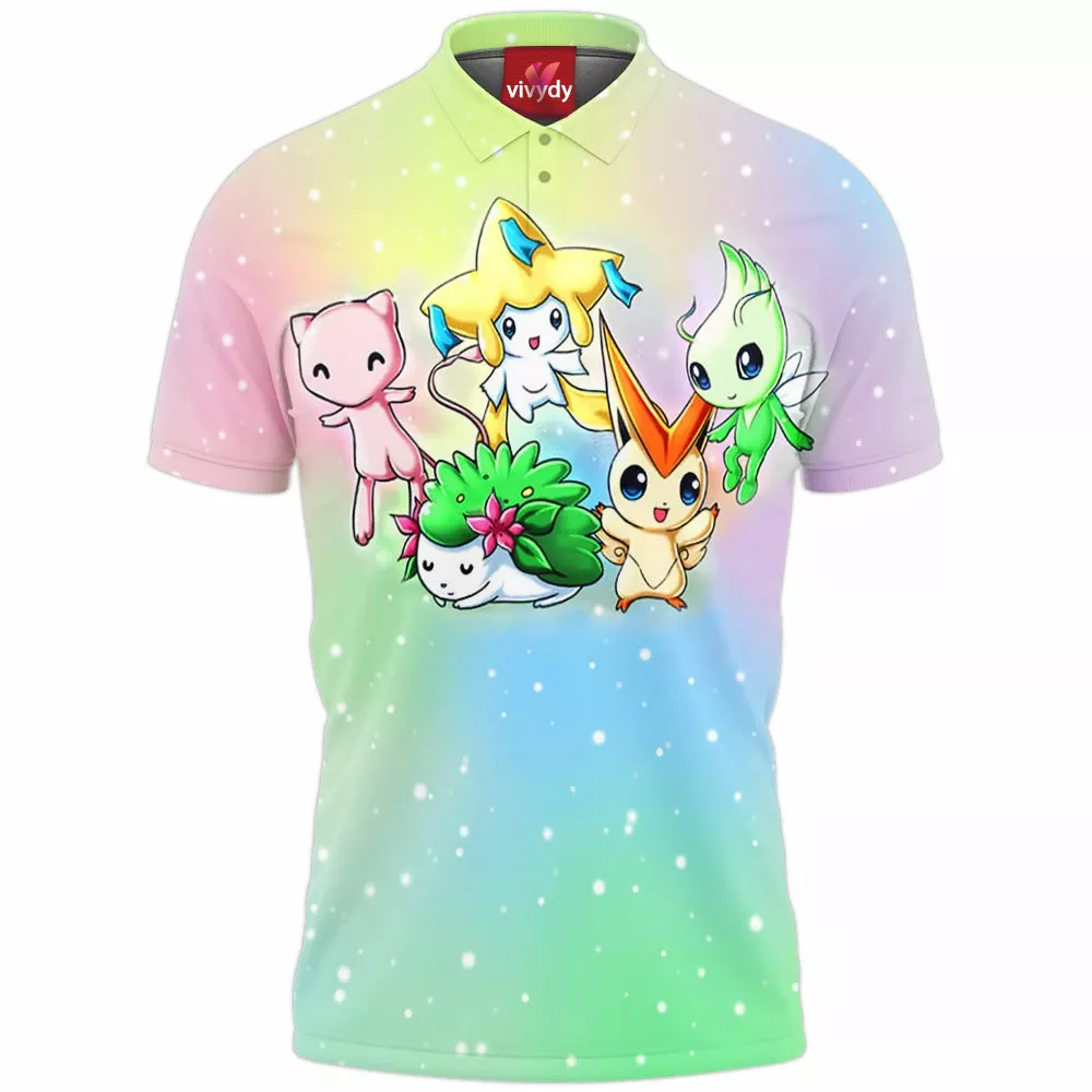 Adorably Legendary Pokemon Polo Shirt