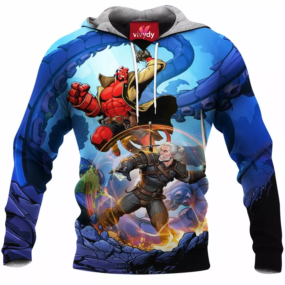 The Witcher Vs Hellboy Hoodie