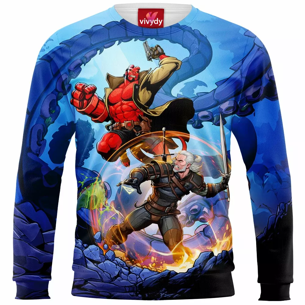 The Witcher Vs Hellboy Sweatshirt