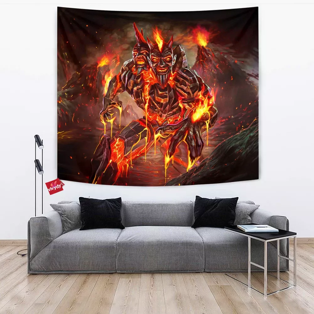 Volcanic Smite Tapestry