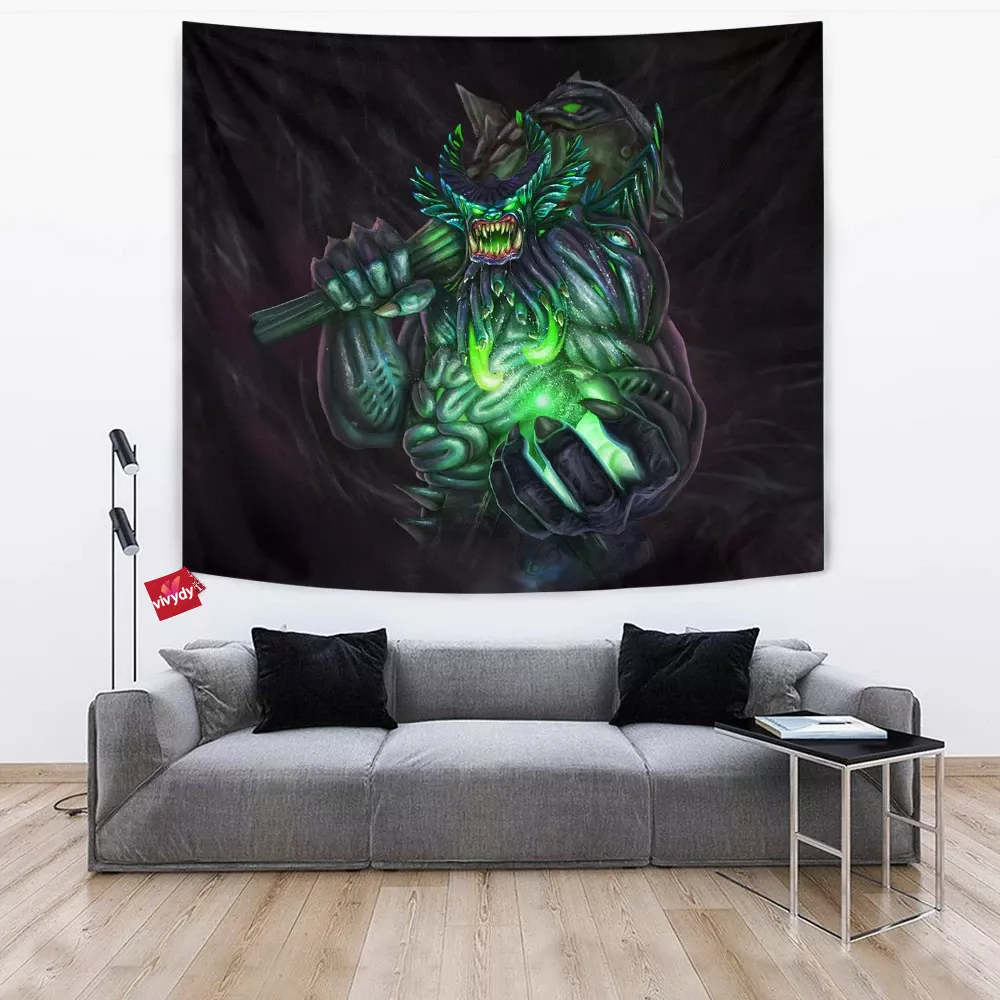 Cacodemon Smite Tapestry