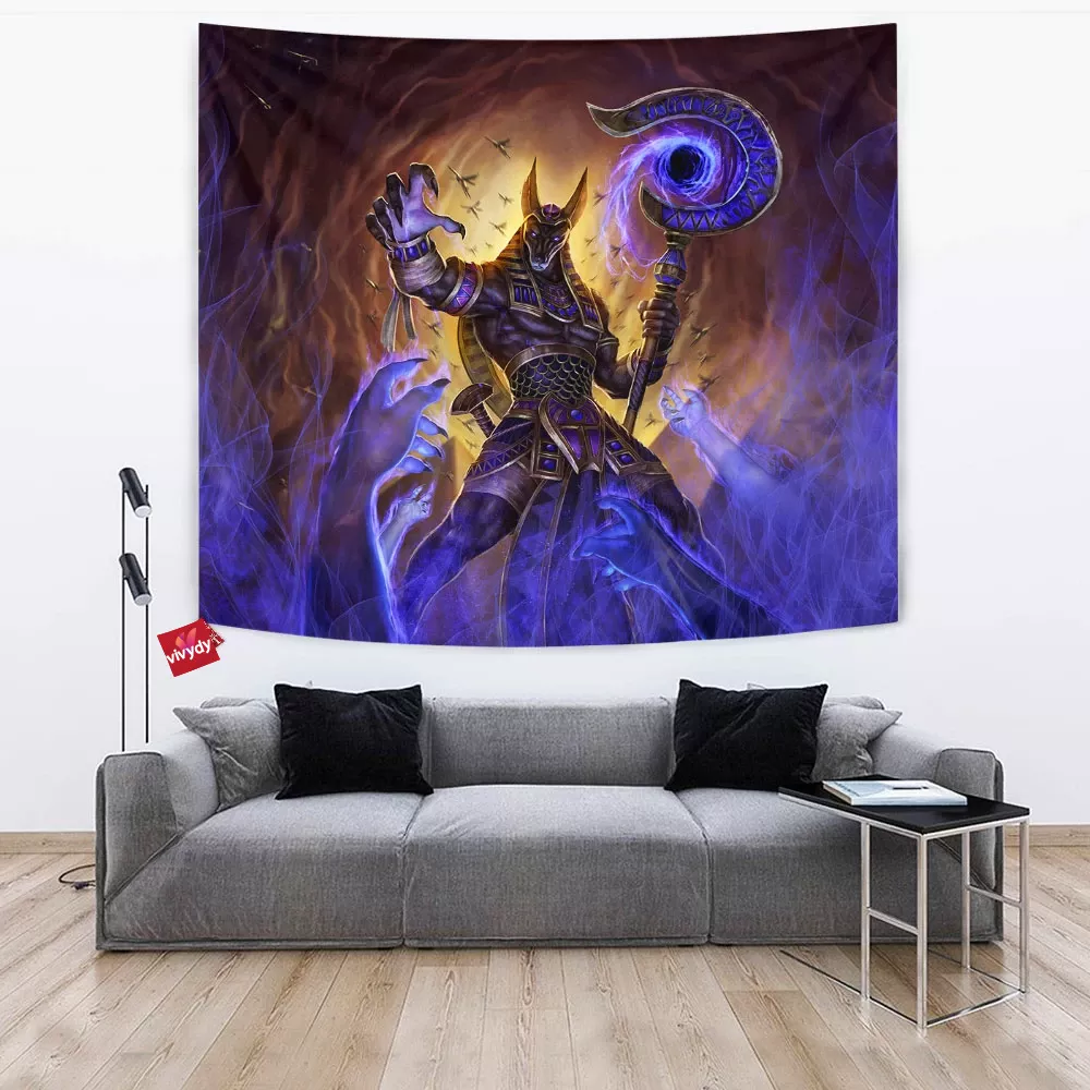 Anubis Smite Tapestry