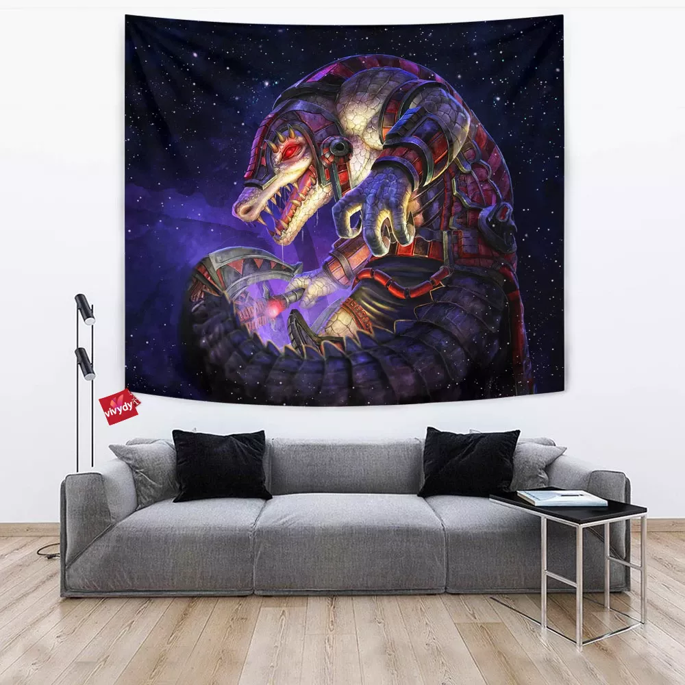 Crocodile Smite Tapestry