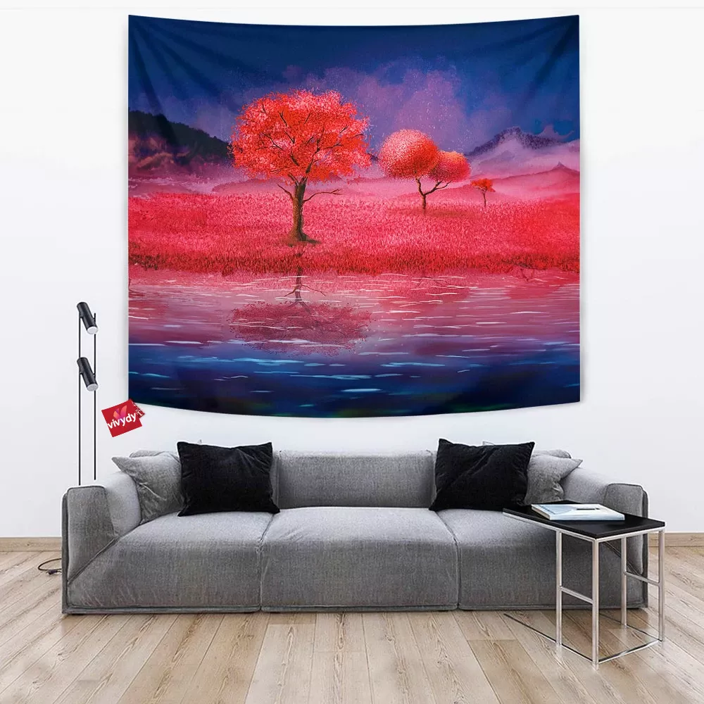 Crimson Nights Tapestry