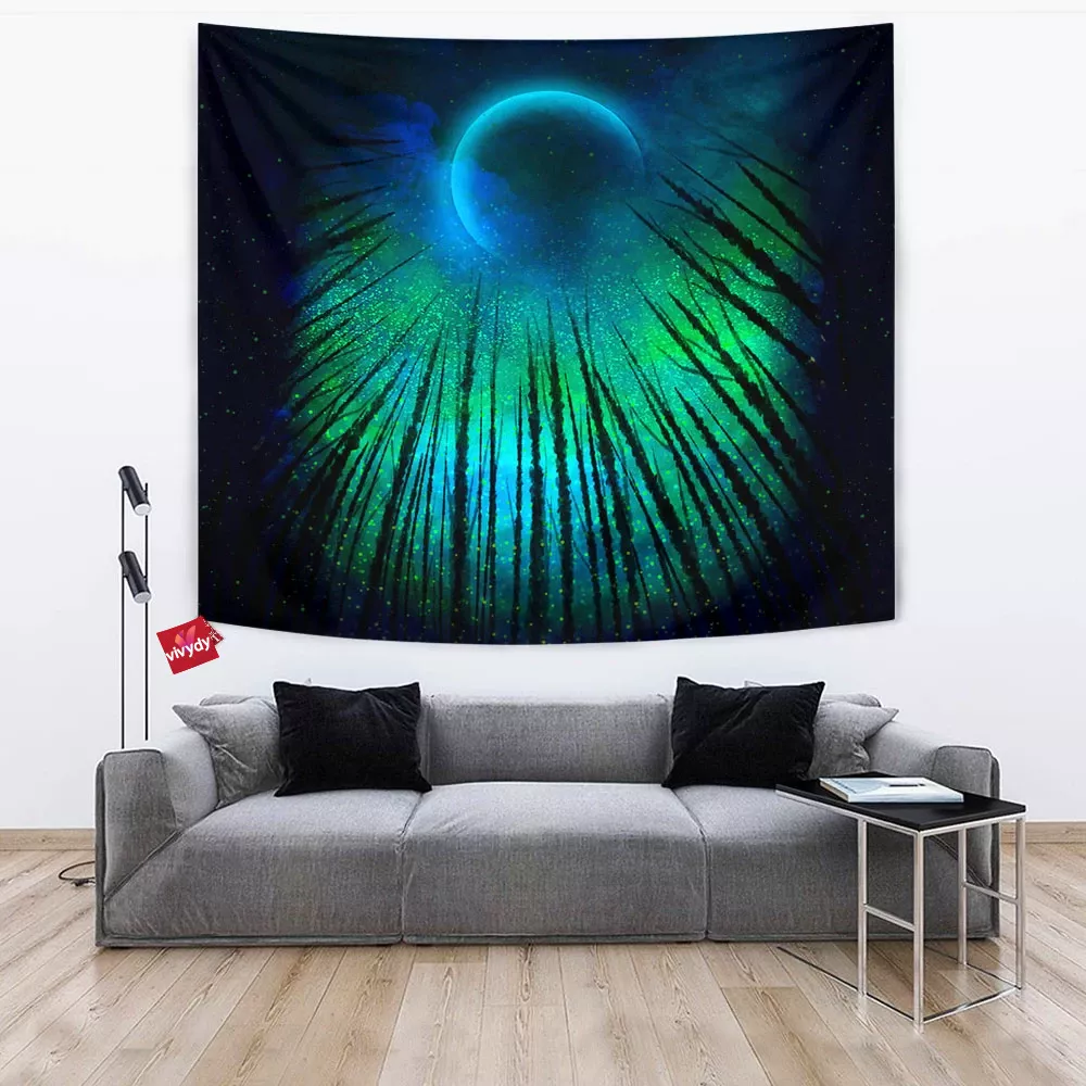 Galaxy Forest Tapestry