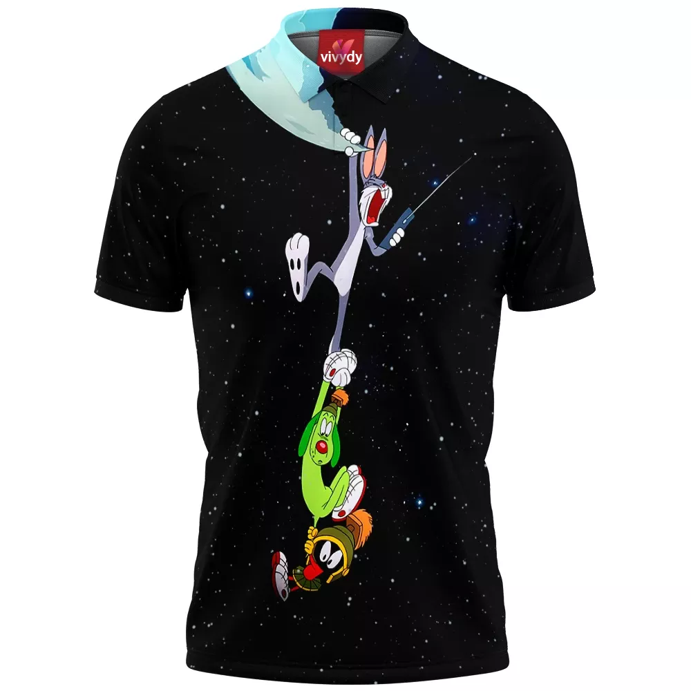 Bugs Bunny x K-9 x Marvin Martian Polo Shirt