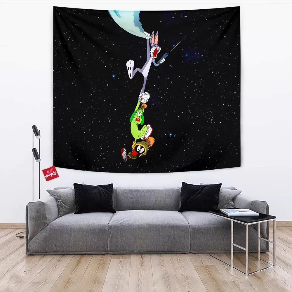 Bugs Bunny x K-9 x Marvin Martian Tapestry