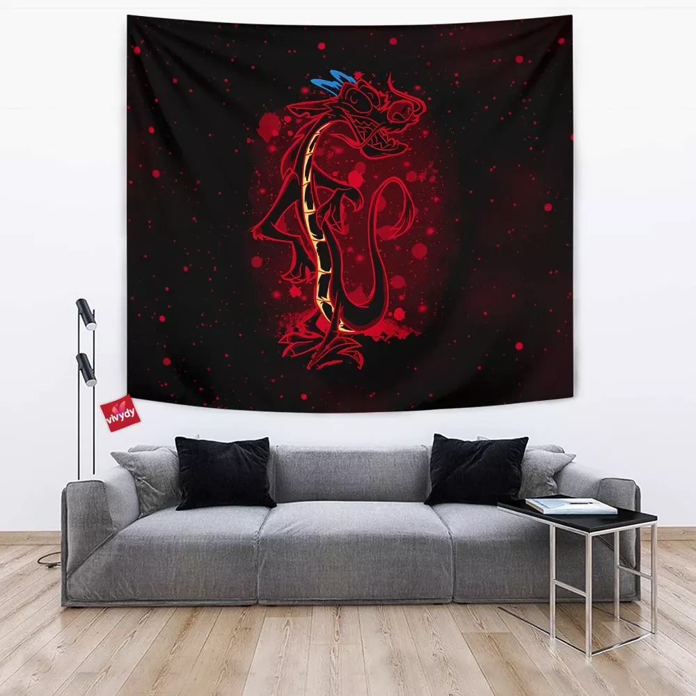 Mushu Mulan Tapestry