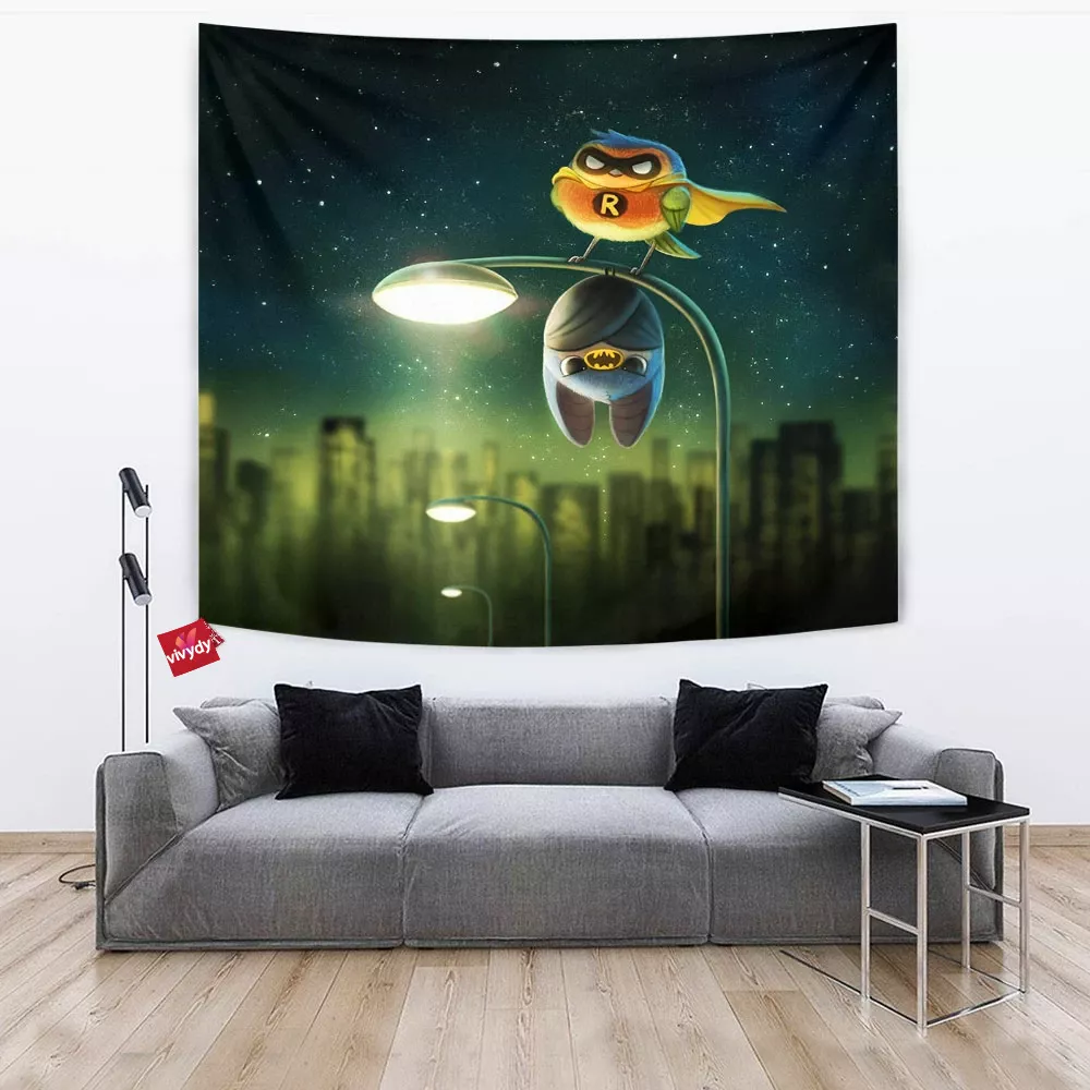 Batman And Robin Tapestry