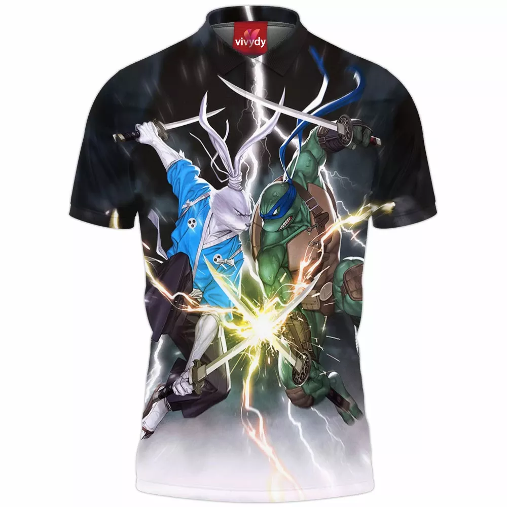 Tmnt Vs Usagi Yojimbo Polo Shirt