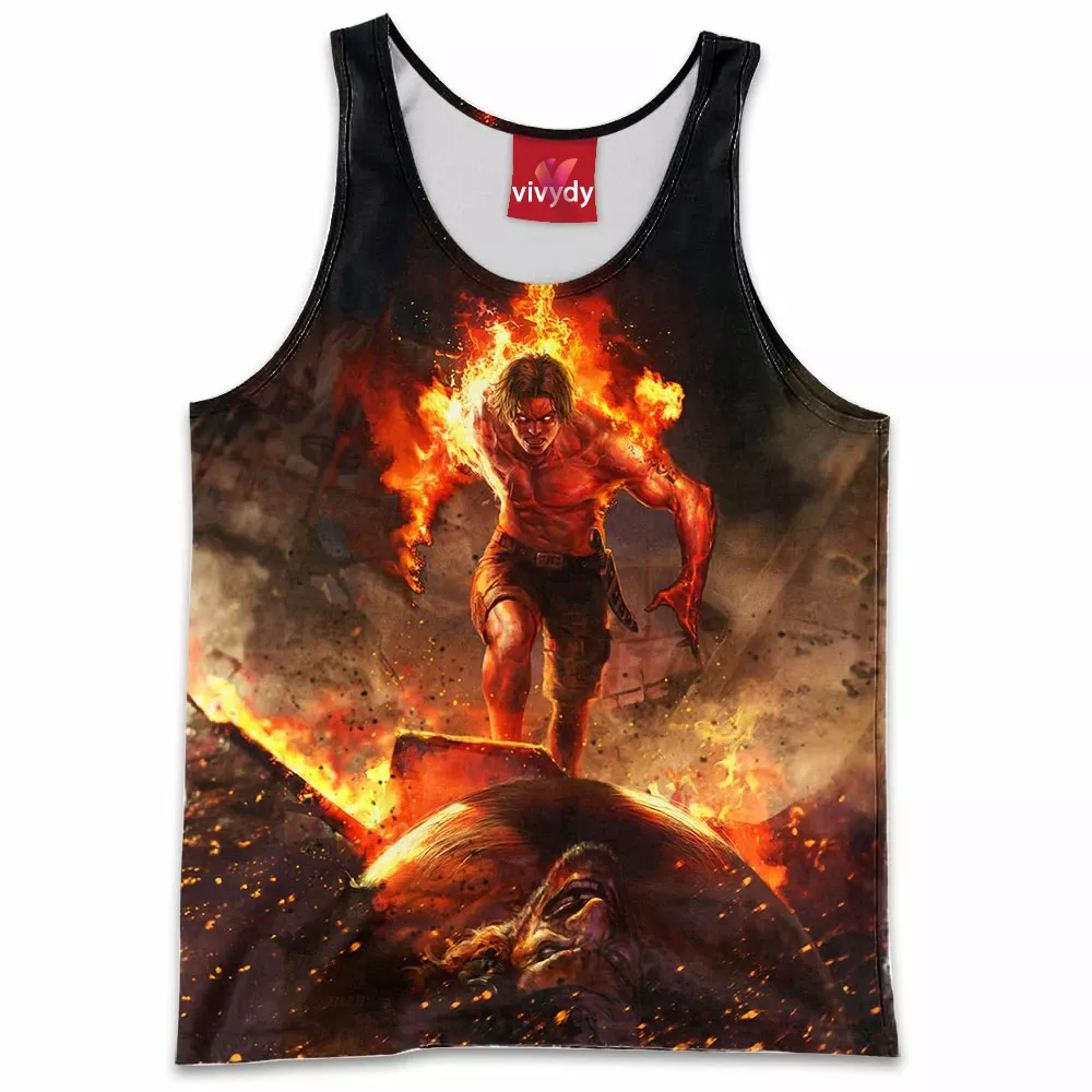 Portgas D Ace Vs Marshall D Teach Tank Top