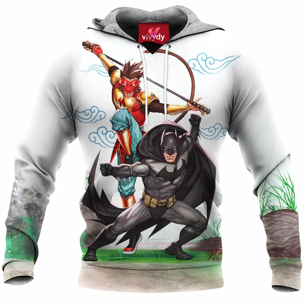 Monkey King And Batman Hoodie