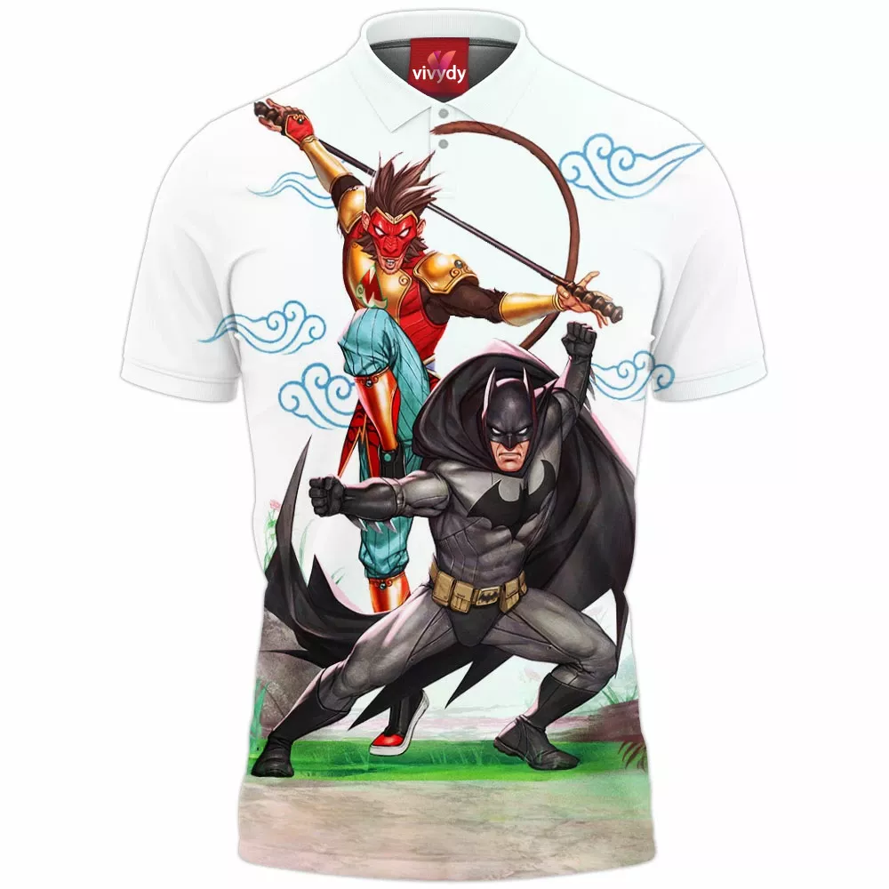 Monkey King And Batman Polo Shirt