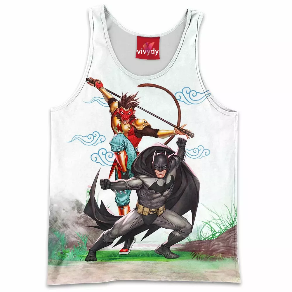 Monkey King And Batman Tank Top