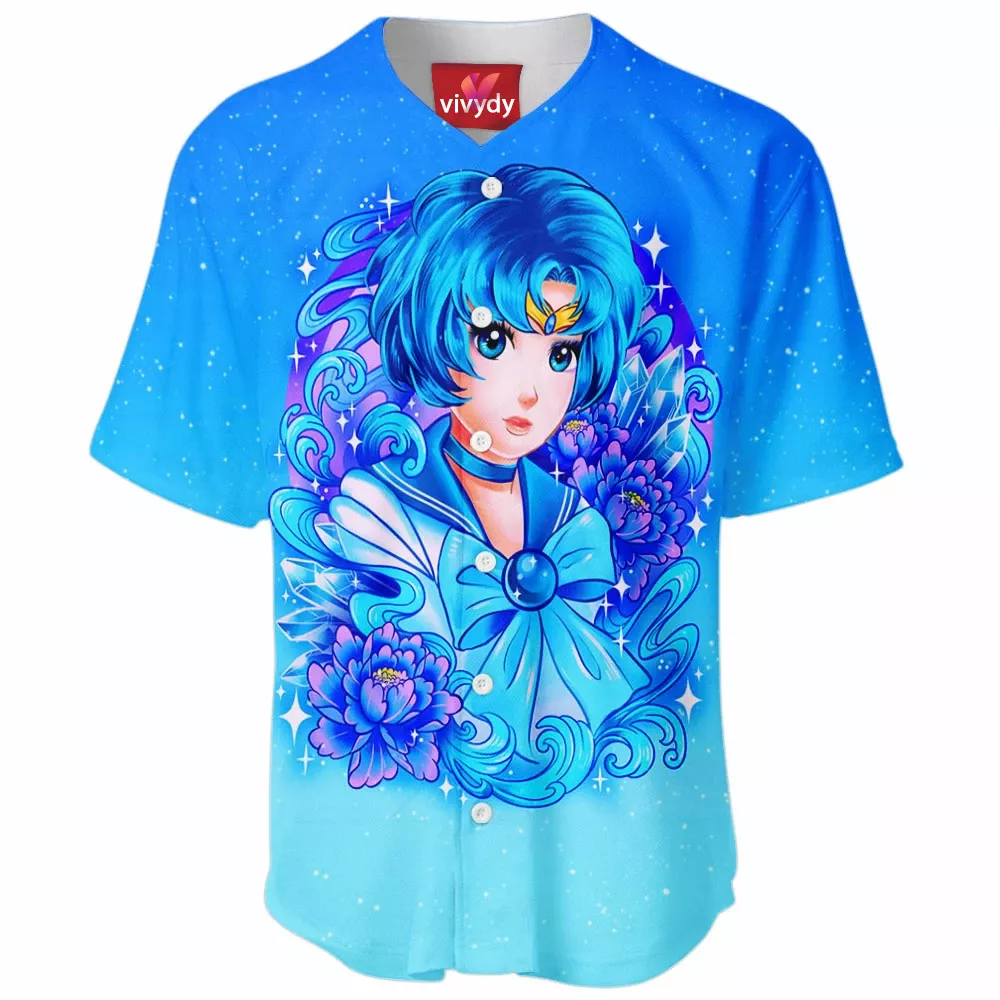 Sailor Mercury Baseball Jersey