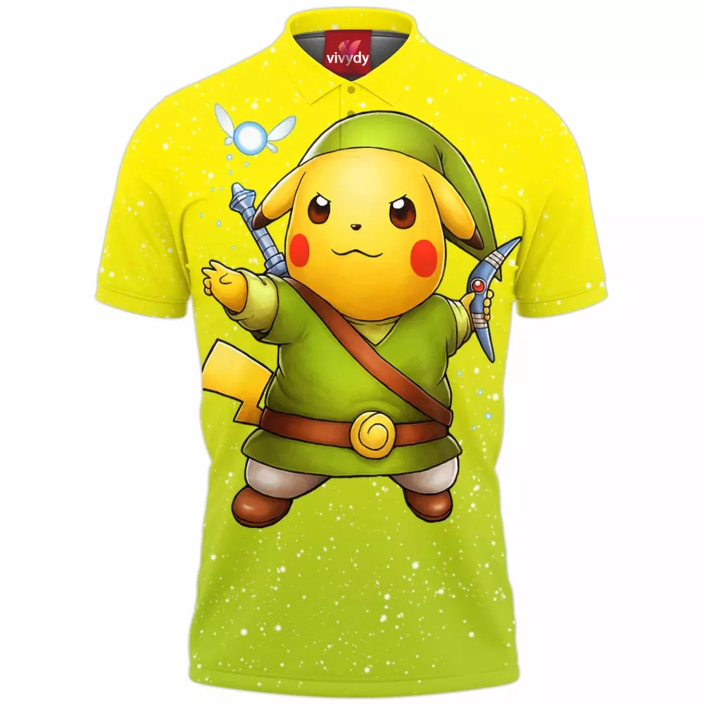 Link Pikachu Polo Shirt