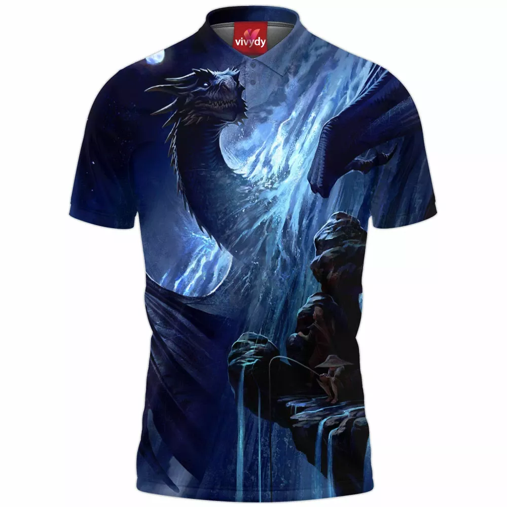 Moon Dragon Polo Shirt