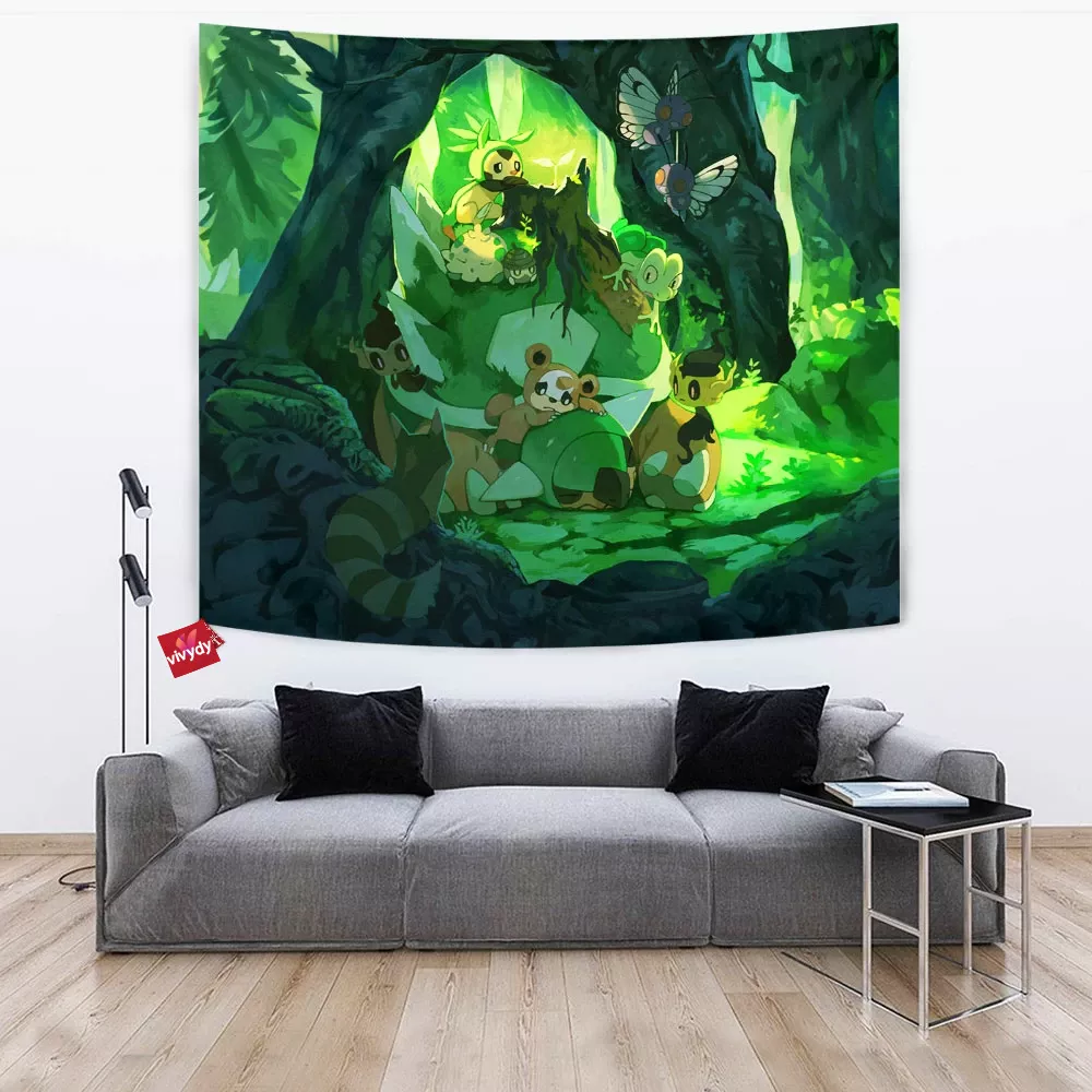 Green Pokemon Tapestry