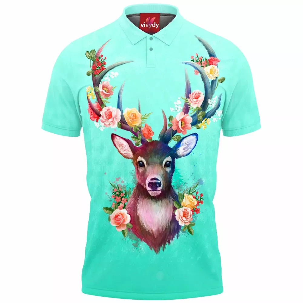 Deer Of Spring Polo Shirt