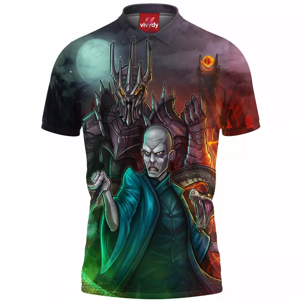 Sauron And Voldemort Polo Shirt