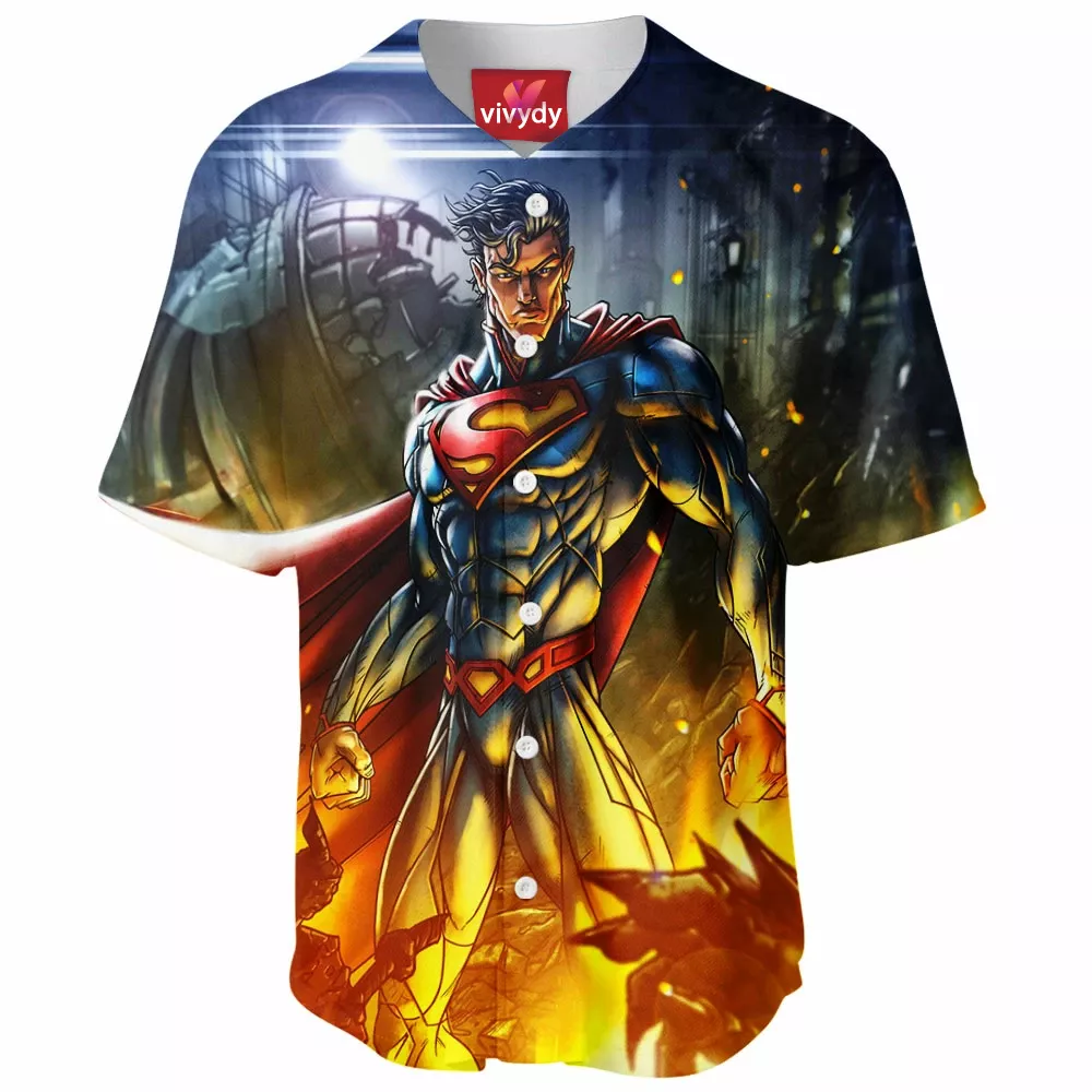 The Man Of Steel Baseball Jersey