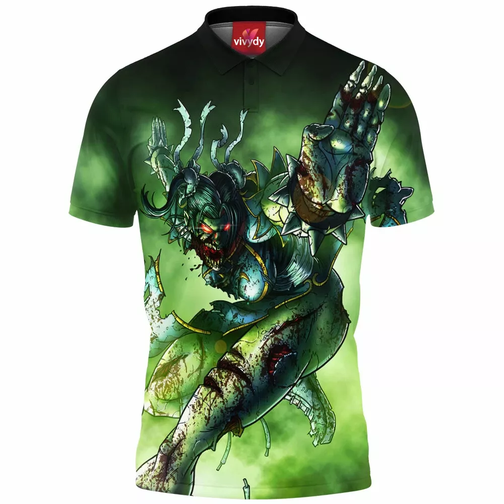 Zombie Chun Li Polo Shirt