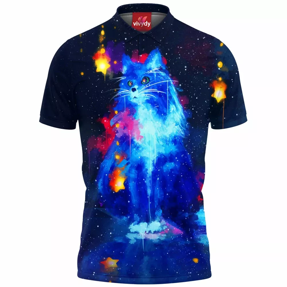 Cosmic Cat Polo Shirt